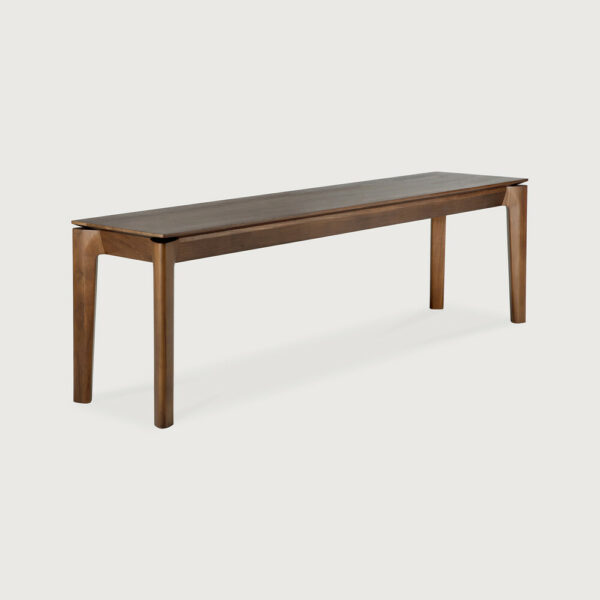 Banc Bok en teck massif teinté brun - 166x35x46 cm Ethnicraft