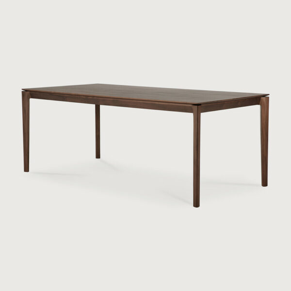 Table Bok en teck vernis brun 200 x 95 x H 76 cm Ethnicraft