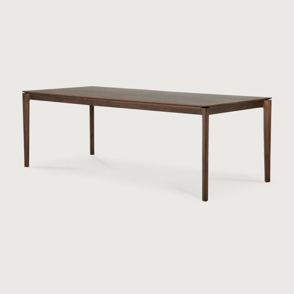 Table Bok en teck vernis brun 220 x 95 x H 76 cm Ethnicraft