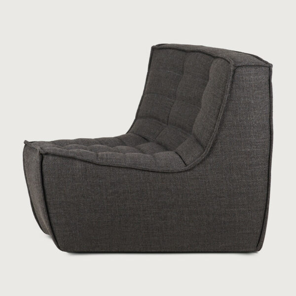 Canapé N701 - module d'angle arrondi à 45° - gris foncé - 83 x 99 x H 76 cm - Ethnicraft