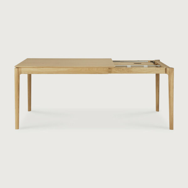 Table à rallonge Bok en chêne 120/180 x 90 x H 76 cm - Ethnicraft – Image 4