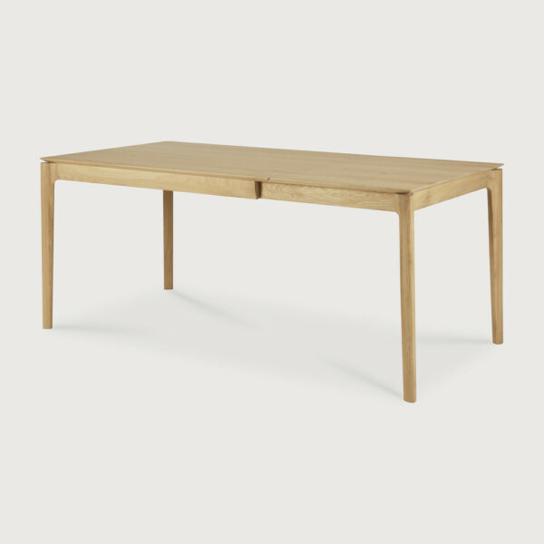 Table à rallonge Bok en chêne 120/180 x 90 x H 76 cm - Ethnicraft – Image 5